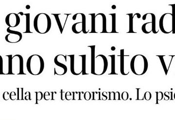 Intervista al Corriere della sera Intervista al Corriere della sera